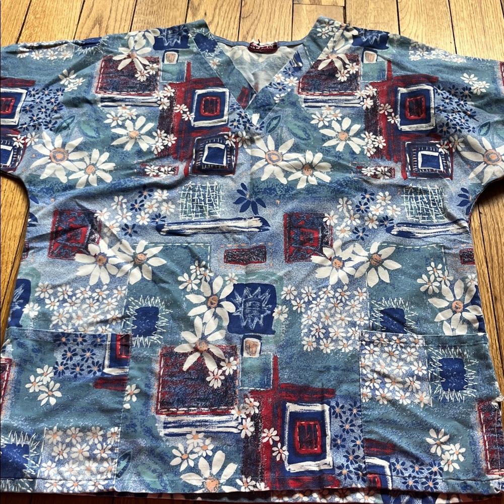 UNIF Blue Floral Top